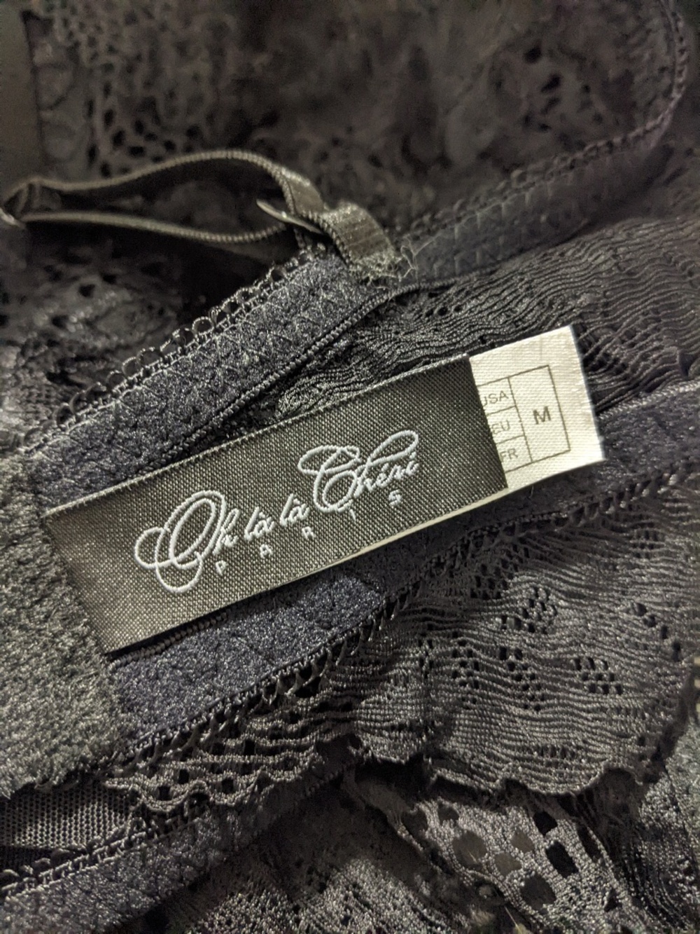 Sheer Black Lace Babydoll Oh La La Cherie View 4